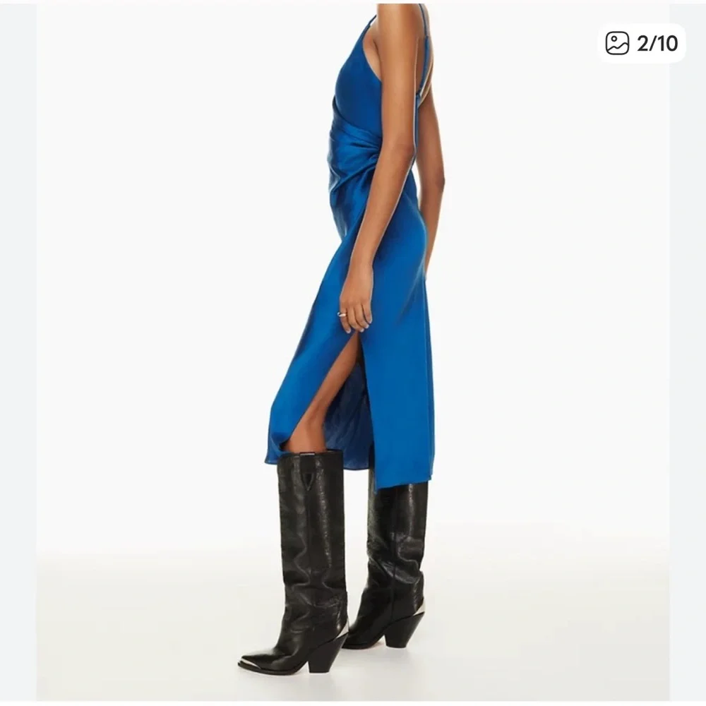 Aritzia Wilfred Scenery Dress in Ultramarine Blue in size USWXL - Picture 2 of 6